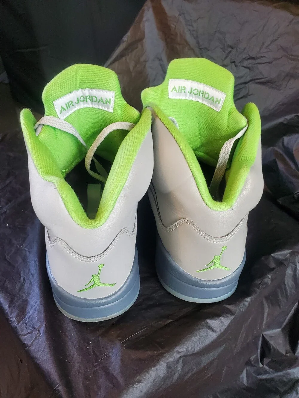 Nike Air Jordan 5 Retro - Grey/Neon Green
